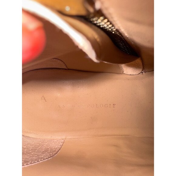 Anthropologie Fringed Booties Suede Ankle Boots Tassel Western Coastal Cowgirl 8 - Picture 9 of 12